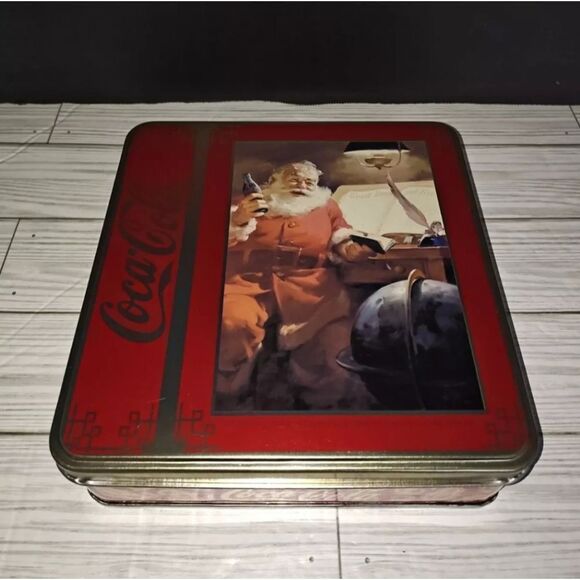 Coca Cola Vintage 1998 Puzzle 1000 Pcs Santa Collectible Tin - Picture 1 of 7